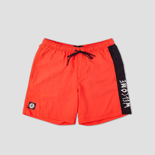 Welcome Solstice Woven Nylon Shorts Chilli / Black