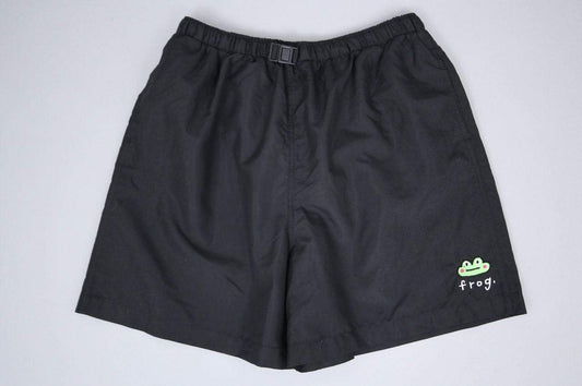 Frog Froggy Face Shorts Black