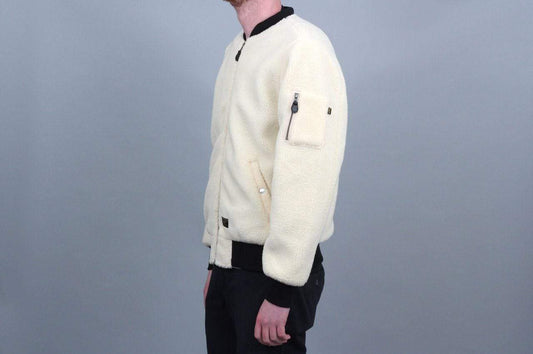 Huf Sherpa Bomber Jacket Natural