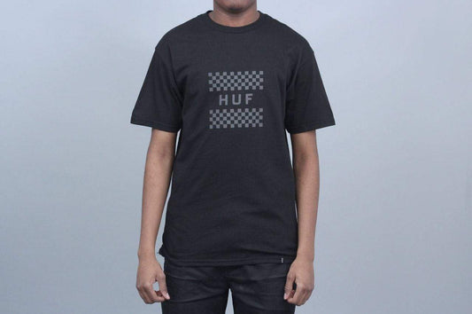 HUF Blackout Check Box T-Shirt Black