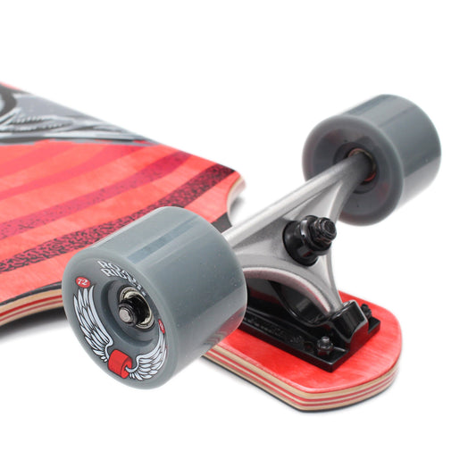 Santa Cruz 40 Off Hand Drop Down Complete Longboard Red