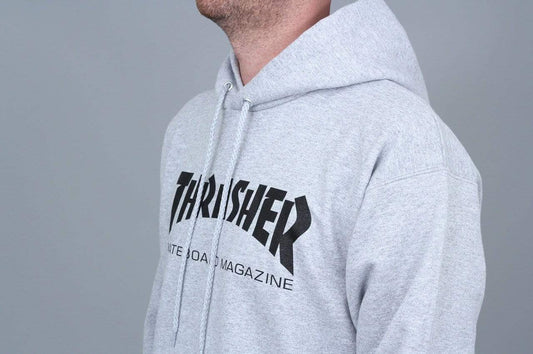 Thrasher Mag Logo Hood Grey / Black