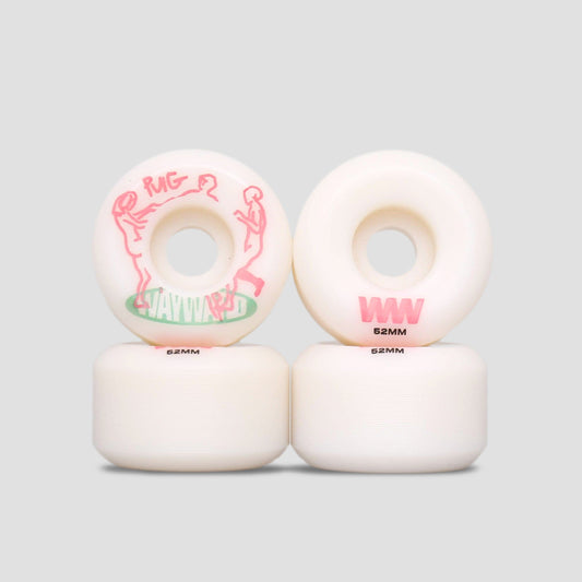 Wayward 52mm Lucas Puig Funnel Wheels White / Green / Pink