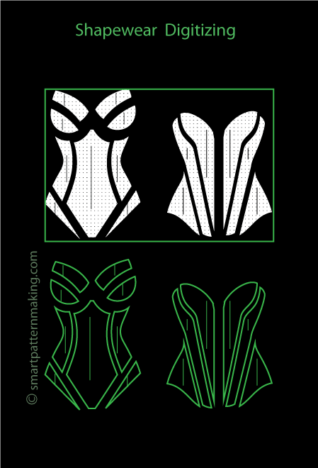 Bikinis Pattern Digitizing Services - smart pattern making