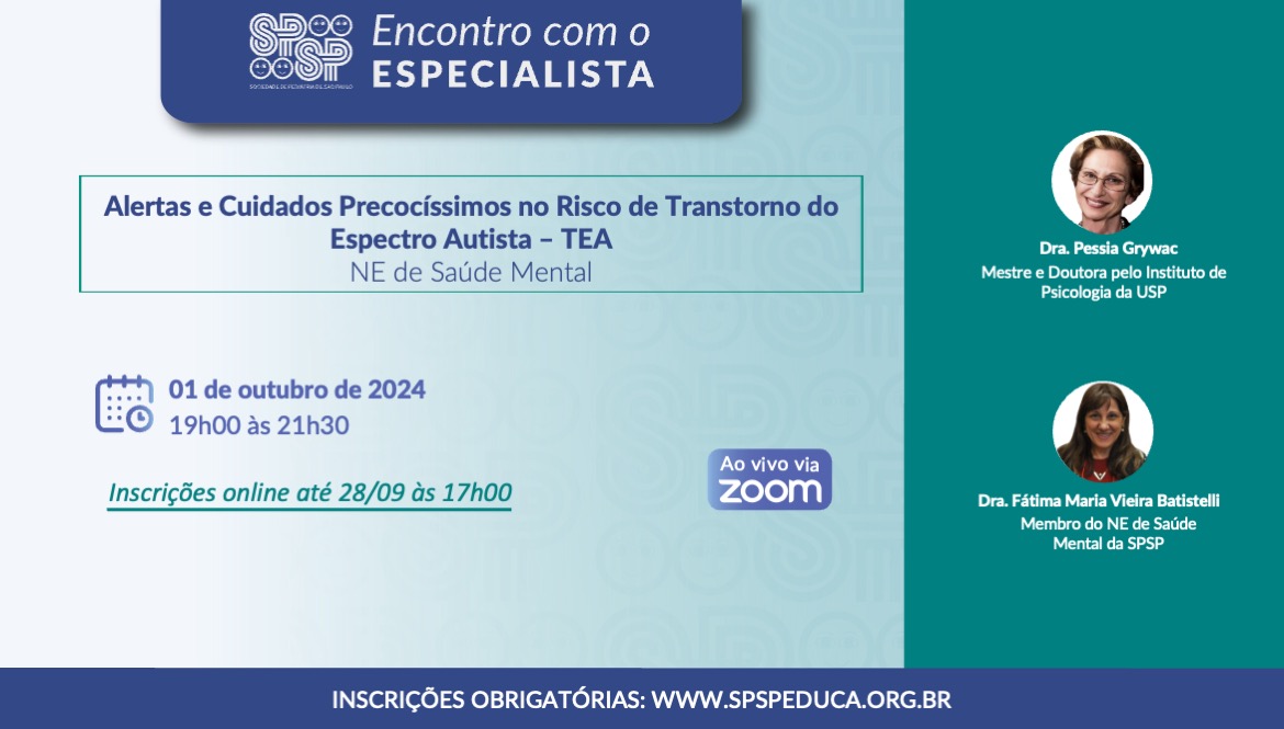 Alertas e Cuidados Precocíssimos no Risco de Transtorno do Espectro Autista - TEA