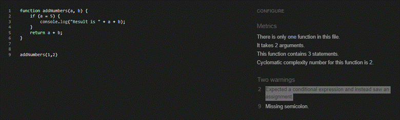 JSHint error