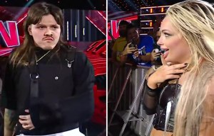 Moment WWE beauty Liv Morgan stuns Dom Mysterio with raunchy act live at Raw
