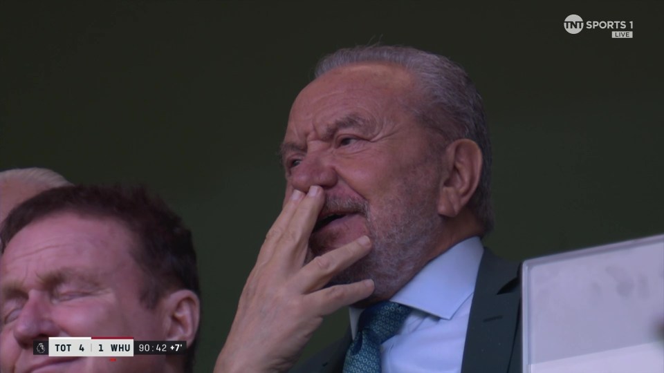 Lord Alan Sugar was left shaking his head after a poor touch by Tottenham ace Timo Werner