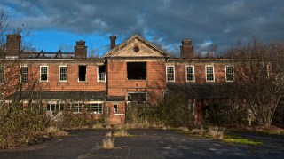The closed and derelict Severalls psychiatric hospital in Colchester, Essex
