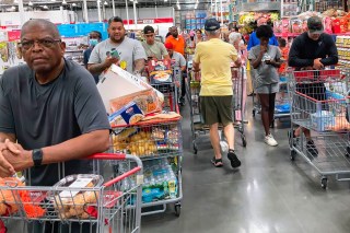 Shoppers at a Costco store in Orlando, Florida. The US Federal Reserve’s preferred gauge of price pressures has edged down by 0.1 percentage points