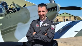 Mark Long died when the Spitfire he was flying crashed into a field shortly after take off