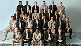 The England squad in the M&S collection