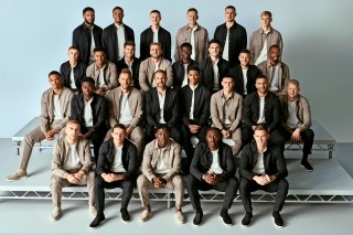 The England squad in the M&S collection