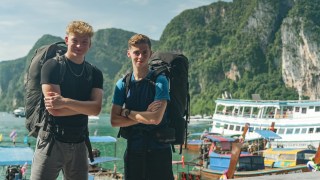 Owen and Alfie won the latest series of Race Across the World