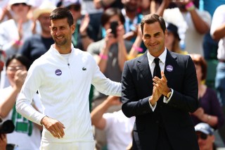 Federer, right, admitted that he did not take Djokovic seriously when he first emerged on the tour