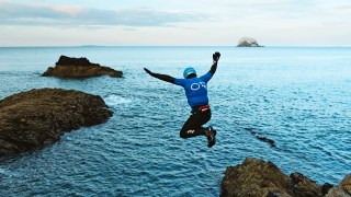 Coasteering is like wet free-for-all rock climbing, interspersed with challenging jumps and bursts of swimming