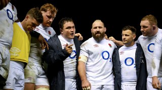 George, centre, is among the England players who were voted to handle contracts and commercial deals with the RFU