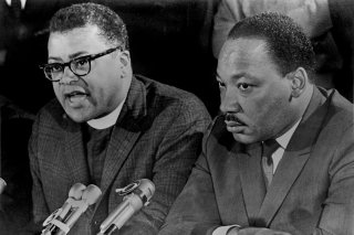 Lawson with King, who called him one of the “noble men” of the civil rights movement, in 1968