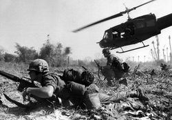 Combat operations at Ia Drang Valley, Vietnam