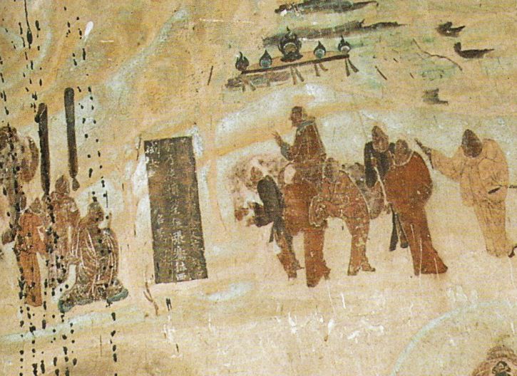 Zhang Qian Leaving Emperor Han Wudi Around 130 B.C., for his Expedition to Central Asia.