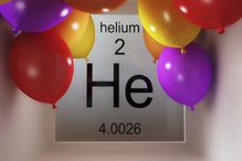 Helium is element atomic number 2 on the periodic table.