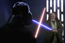 Obi-Wan Kenobi and Darth Vader fight