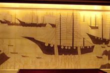 A fresco of the voyages of Zheng He