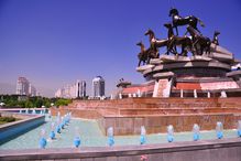 Horse fountain, Ashgabat