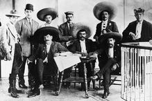 Emiliano Zapata and his staff