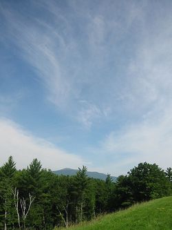 Mountain view from the Franklin Pierce campus