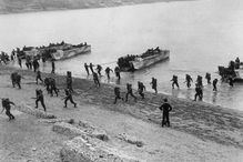 Soldiers Reaching The Shore on D-Day