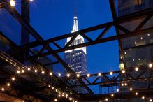 View of Empire State Building from Refinery Rooftop bar