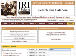 Over 5 million names can be found in this free, searchable database of indexes to Jewish vital records of Poland.