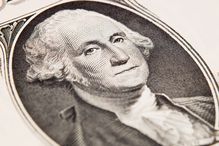 George Washington on dollar bill