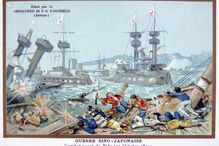 Battle of the Yalu River, Sino-Japanese War, 25 October 1894.