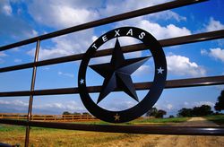Ranch gate in Stonewall.