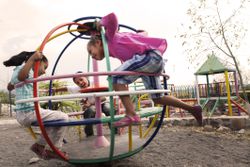 Children in a Mexican playground.