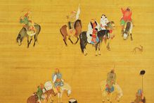 Kublai Khan hunting in China