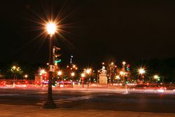 Nighttime in Paris