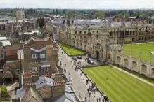 Elevated view of the Cambridge skyline