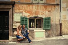 Couple on holiday in Valbonne.South of France