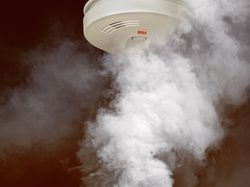 Smoke around smoke detector