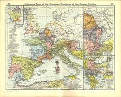 Reference Map of the European Provinces of the Roman Empire