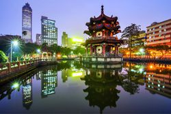 A beautiful picture of Peace Park in Taipei, Taiwan