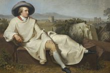 Painting of Johann Wolfgang von Goethe, Staedelmuseum, Frankfurt, Hesse, Germany