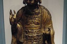 A late Goryeo or Koryo era bodhisattva or enlightened being, National Museum in Seoul