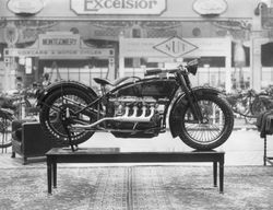 The first Indian four-cylinder engine motorbike