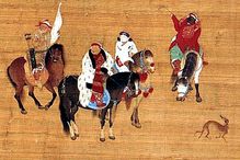 Kublai Khan on horseback