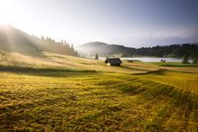 Sunrise over the Bavarian Alps