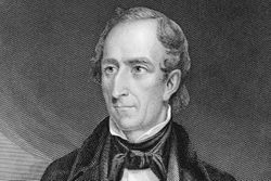 Engraved portrait of President John Tyler